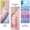 HOODANCOS Electric Toothbrush Set with 2 Pink Replacement Heads, Sonic Soft Bristle Toothbrush, Straight Handle for Gentle Oral Care view 3