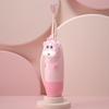 HOODANCOS Electric Toothbrush Set with 2 Pink Replacement Heads, Sonic Soft Bristle Toothbrush, Straight Handle for Gentle Oral Care view 4