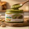 Belgico Crunchy Pistachio Sauce, 30% Pistachio, Gourmet Nut Butter with Toasted Pistachio Pieces Ideal for Dubai Chocolate Bar Filling, Kataifi, & Pastry Toppings 7oz (200g) view 3