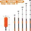 26FT High Reach Cleaning Kit with Extension Pole, Microfiber Duster & Squeegee for Ceiling Fans, Windows, Walls & Tall Surfaces, Adjustable Ceiling Fan Cleaner Duster Tool Set view 2