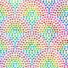 Jillson Roberts Gift Wrap, Holographic Rainbow Hearts, Quarter Ream 208 feet x 24 inches view 1