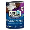 Blue Dragon Regular Coconut Milk - 13.5oz (Pack of 3) - Full Fat Unsweetened Coconut Milk From Thai Coconuts - Vegan, Gluten Free, All Natural For Curries, Soups & Baking - Non-BPA Canned Coconut Milk view 1