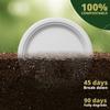 Naturawave Essentials 100% Compostable Paper Plates, Heavy Duty Disposable Plates [125-Pack] 6 Inch Plates - Eco-Friendly, Biodegradable Sugarcane Bagasse, White 6" Dinner Paper Plate -BPI Certified view 3