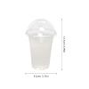 WATIIFUFU 30 Sets 500ml Disposable Plastic Juice Cups with Dome Lids, Cold Drink Beverage Cups for Milk Tea, Juice, Lemonade, Portable Party Use view 2