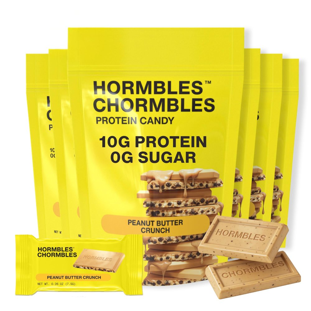 Hormbles Chormbles Protein Candy Minis, Peanut Butter, 10g Protein, 6 Pack