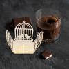 Healeved 50pcs Decorative Chocolate Wrapping Paper Truffle Chocolate Wrappers Candy Packaging Box for Wedding Party Celebration with Hollow Love Bird Cage Design view 4