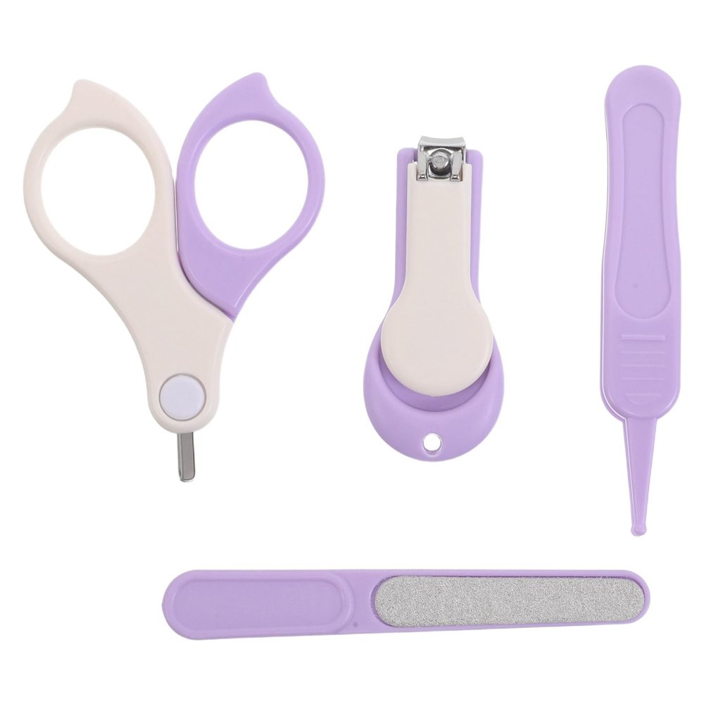 Baby Nail Care Set with Clipper, File, Scissors and Tweezers