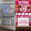 10 Pack Hangover Recovery Kit - Upgrade from Bags to Pink Bottles for DIY Party Favors - Bachelorette, Bridesmaid Gifts, 21st Birthdays, Girls Trips, Night Out, Galentines, Bridal Shower & Weddings view 2