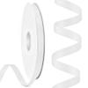 Rilisili 3/8 Inch X 50 Yards White Double Faced Satin Ribbon Polyester Milk Silk Ribbon for Crafts Sewing Gift Wrapping Wedding Invitations Bouquet Decor view 1