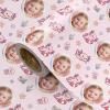 LeZakaa Custom Baby Axolotl Wrapping Paper 30180in Jumbo Roll, Personalized Pink Photo Gift Wrap for Kids Baby Girls Birthday Party, Baby Shower, Newborn view 1