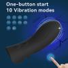 2026 Newly Electric Silicone Finger Sleeves Finger Massage, 10 Vibrations, Women Viboaders Toy Viboatorr Waterproof Rechargeable Gifts for Women and Couple (Black) view 3