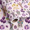 Vnaaem Birthday Wrapping Paper Roll for Girls Kids - Pink & Gold Safari Animals Happy Birthday Party Design Gift Wrap for Party Baby Shower(Total 28.5 sq.ft) view 1