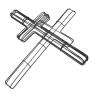 4Pcs DIY Wreath Form for Holiday Indoor Outdoor Use Cross Shaped Iron Frame Metal Wire Flower Ring Wall Mounted view 1