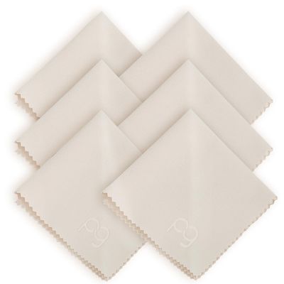 6 Pack Microfiber Cleaning Cloth for Glasses - Ultra Soft Lens Cleaning Cloth for Eyeglasses, Sunglasses, Camera Lenses, Screens, iPhone, iPad - Lint-Free & Scratch-Free