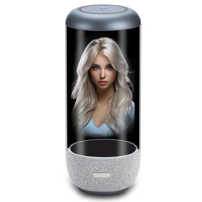 AI HoloBox Holographic AI Companion with Patented Light Field Display Customize Avatars & 33 Languages Real-Time Interactive Smart Device for Digital Collectibles Chat Learning and Unique Tech Gifts