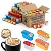 Coffee Creamer Singles, Non-Dairy Creamer, Multi Flavored Bulk 128 Count Assorted Flavor GIft Set, Great for Home Use, Offices and Coffee Stations, Includes French Vanilla, Caramel 128 Count view 1