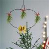 4pcs Pumpkin Wreath Frame Metal Pumpkin-Shaped Flower Form Making Frames Floral Wire view 3