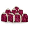 FekiLoot Zebra Tiger Leopard Pink Sachet Bag 8pcs Drawstring Bag Cotton Linen Gift Pouch Muslin Bag Reusable Jewelry Pouches Small Burlap Gift Bags for Filling Spice Jewellery Wedding view 1