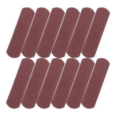 HIAKDOFT Brown Adhesive Bandages 50pcs, Flexible Breathable Fabric Elastic Bandages for Fingers and Joints, Comfortable Heavy Duty First Aid Wound Care and Sensitive Skin