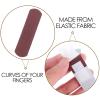 HIAKDOFT Brown Adhesive Bandages 50pcs, Flexible Breathable Fabric Elastic Bandages for Fingers and Joints, Comfortable Heavy Duty First Aid Wound Care and Sensitive Skin view 3