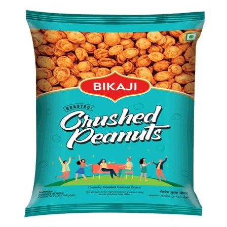 Bikaji Roasted Crushed Peanuts 400g |Indian Snacks, Crunchy Indian Namkeen Snack | Traditional Roasted Peanut Crumbles | Perfect for Tea Time, Parties & On-the-Go Munching