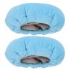 2pcs Crutches Underarm Pad, Blue Soft Handle Pillow Covers for Arm Crutches, Stretchy Armpit Cushion with Elasticated Closure, Universal Fit for Standard Crutches view 2