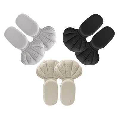 GARVALON 3 Pairs Soft Thickened Adhesive Heel Cushions Anti-Slip Heel Protectors for Womens Shoes Wear-Resistant for Preventing Blisters