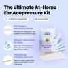 CalmPops Acupressure Ear Seeds | Ear Seeding Kit Acupuncture Ear Seeds Stickers for Immune System & Digestive Health Support + Auricular Acupuncture Chart + Tweezers (60 Units, 24K Gold Plated) view 3