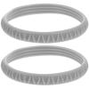 JOINPAYA Patellar Tendon Strap Knee Bands for Basketball, Breathable Elastic Patella Support Braces, Wide Gray Patterned for Men and Women, 1 Pair view 1