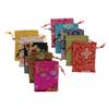 HONMEET 10pcs Wedding Candy Drawstring Tote Bags Brocade Storage Pouches Party Favor Bags for Wedding Reception and Candy Packaging Style view 1