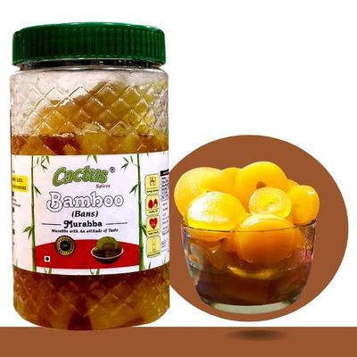 CACTUS SPICES | Organic Homemade Bamboo Murabba, Traditional Sweet Preserve | 800 g (28.2 oz)