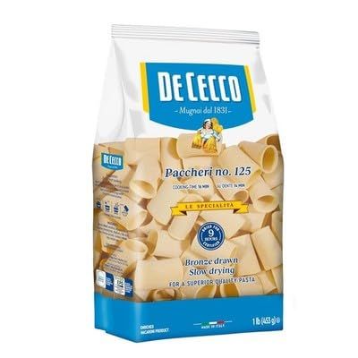 De Cecco Paccheri Pasta 16 oz (Pack of 12)