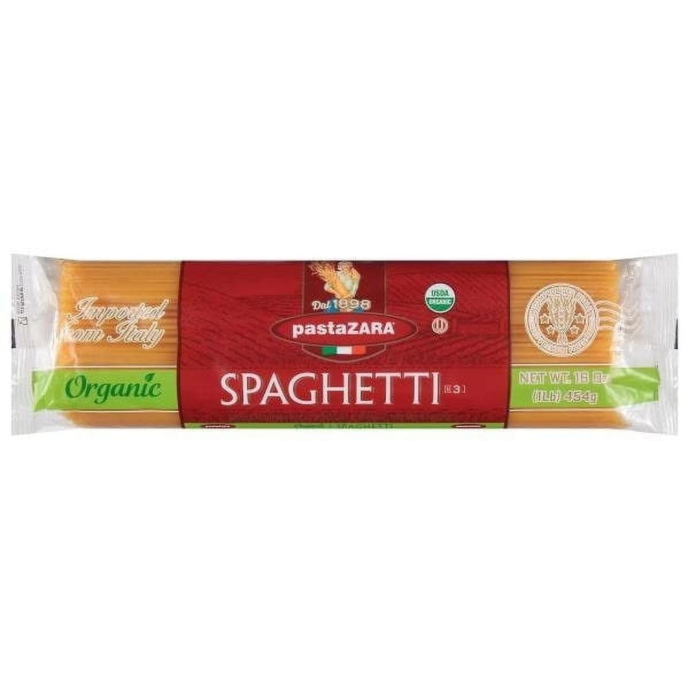 Pasta Zara Organic Spaghetti Pasta 16 oz (Pack of 20)