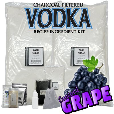 Tapcraft Grape Vodka Recipe Mash Kit Make Your Own Grape-Flavored Vodka at Home DIY Distilling Kit Great Gift for Spirit Lovers