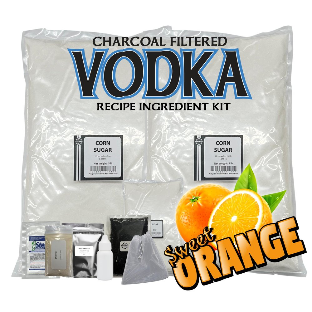 Tapcraft Sweet Orange Vodka Recipe Mash Kit Make Your Own Sweet Orange-Flavored Vodka at Home DIY Distilling Kit Great Gift for Spirit Lovers