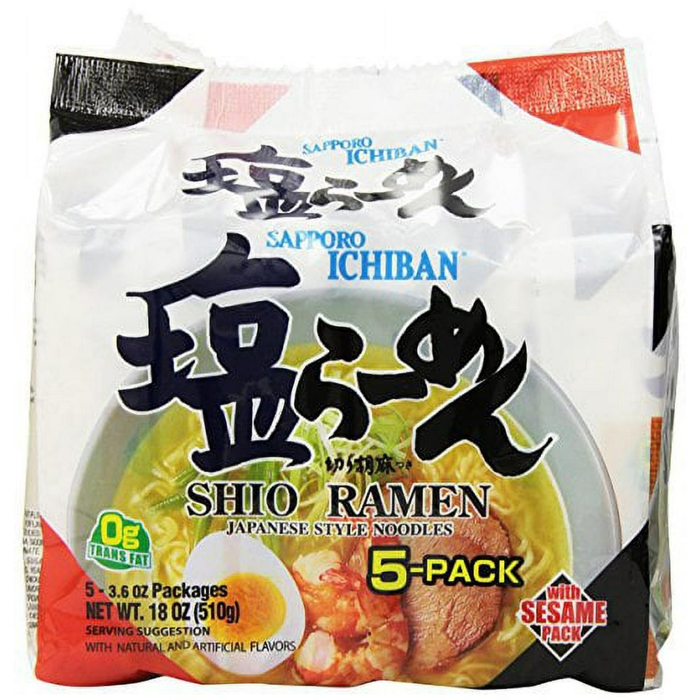 Sapporo Shio Salt Ramen 17.5 oz (Pack of 6)