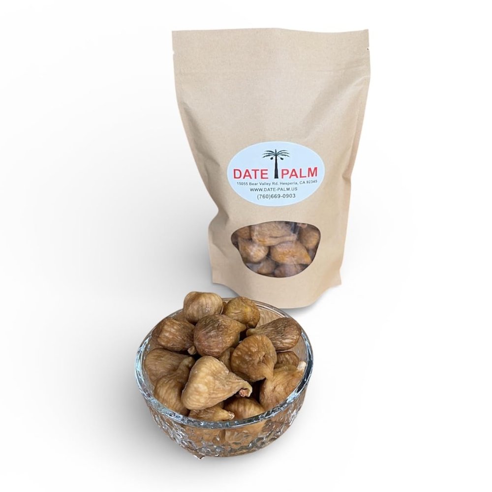 DATE PALM Dried Golden Figs in Resealable Bag, No Sugar Added 14 oz