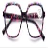 V.W.E. Womens Square Progressive Clear Lens Reading Glasses No Line Multifocus Readers Zero Power on Top (Mosaic, 2.75, x) view 1