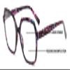 V.W.E. Womens Square Progressive Clear Lens Reading Glasses No Line Multifocus Readers Zero Power on Top (Mosaic, 2.75, x) view 2