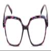 V.W.E. Womens Square Progressive Clear Lens Reading Glasses No Line Multifocus Readers Zero Power on Top (Mosaic, 2.75, x) view 3