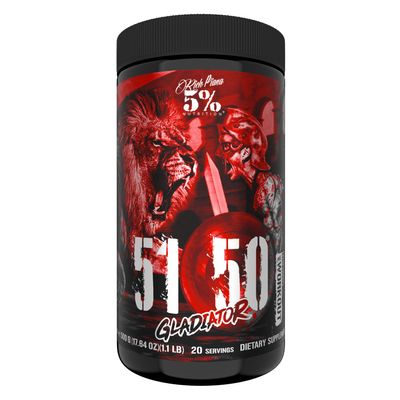 5% Nutrition Rich Piana 5150 Gladiator High Stim Preworkout Powder for Men & Women | 400mg Caffeine, Citrulline, Tyrosine, Alpha GPC | Insane Energy, Focus, Pumps & Endurance (Berry Bubblegum)