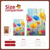 Fuzquwun Spring Flower Seasonal Pattern Christmas Linen Gift Bag With Drawstrings Treat Bag Goody Present Bags For Christmas Party Favor view 2