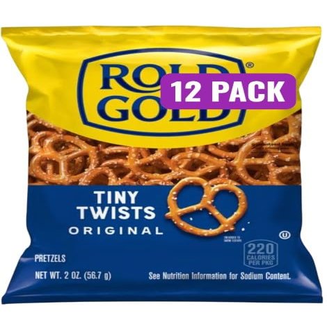 Tiny Twist Original Pretzels, 2 Oz Bags, Pack of 12, Bundled By Shoppyway