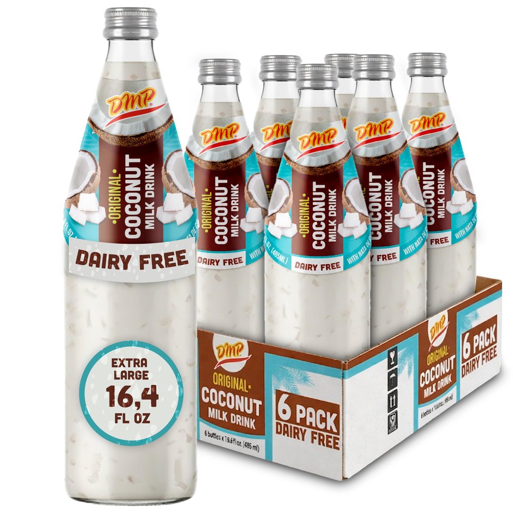 De Mi Pais Original Coconut Milk Drink | Glass Jar 16.4 fl oz Each | 6-Pack