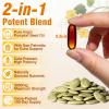 Fenolutra Pumpkin Seed Oil with Saw Palmetto - Cold-Pressed Softgels for Hair Growth & Prostate Support - Organic Supplement for Men & Women, Non-GMO, 150 Softgels view 2