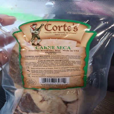 Corte's Brazilian Dry Beef Carne Seca 12oz | Pack of 2+ Exclusive Brazil in Texas Bracelet | Carne Seca | Bundle by Brazil in Texas
