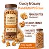Peanut Butter Filled Pretzel Nuggets, Crunchy Snacks with Creamy Center, Resealable Family Size Jar, Bulk Sweet & Salty for Parties, Office & Home, 55 Oz view 2