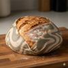 Honeybee Wrap Bread Food Wrap Swirl, 21 x 18 inches, GOTS Certified 100% Organic Cotton. Beeswax, Reusable and Compostable. view 2