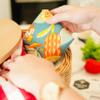 Honeybee Wrap Bread Food Wrap Swirl, 21 x 18 inches, GOTS Certified 100% Organic Cotton. Beeswax, Reusable and Compostable. view 4