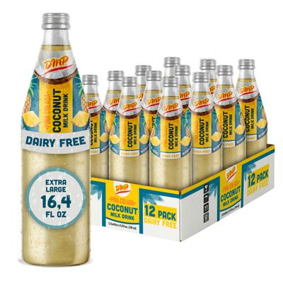 De Mi Pais Pineapple Coconut Milk Drink |Glass Jar 16.4 fl oz Each |12-Pack